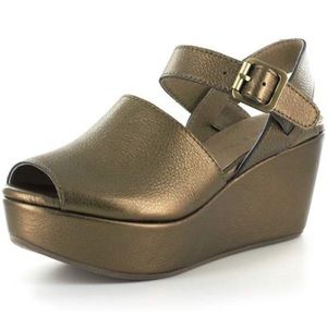 Chocolat blu wagga chunky peep toe wedge 9